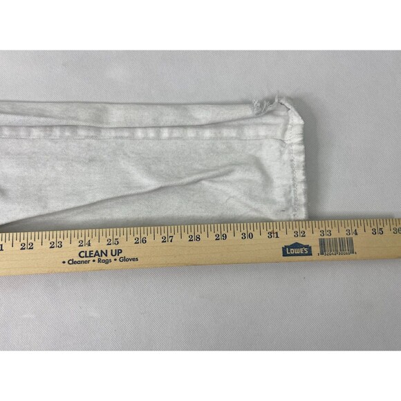 Square Zero Men 38/32 White Jeans Distressed Zipper Urban Wear - Picture 10 of 13